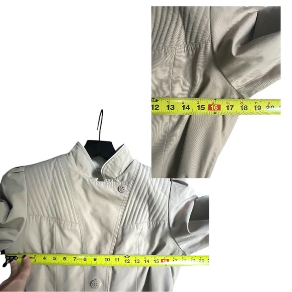Windsor Bay Vintage 1980’s belted tan rain coat with zip out lining - Picture 13 of 16